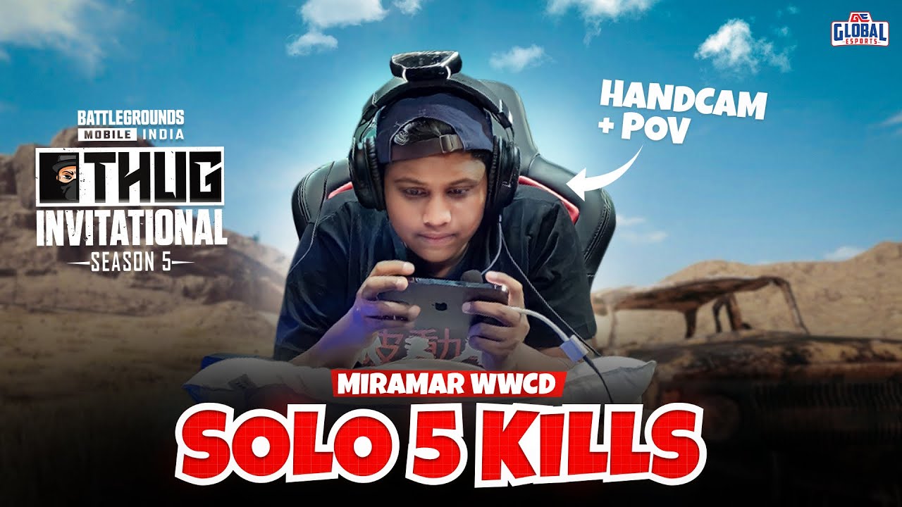 GE JOKER HANDCAM + POV | THUG INVITATIONAL | MIRAMAR CHICKEN | SOLO 5 KILLS | GLOBAL ESPORTS SUS?