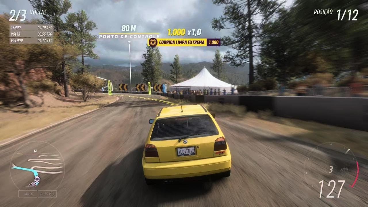 Forza Horizon 5 Corrida com Volkswagen golf Sapão