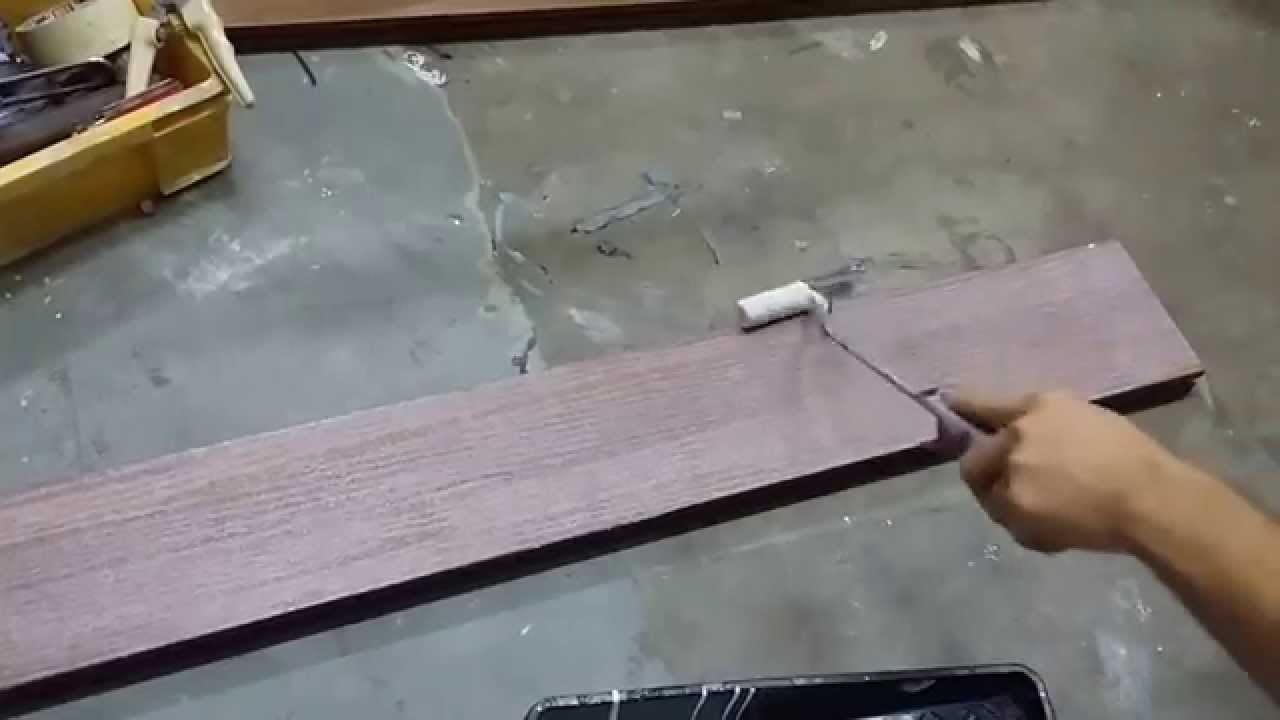 Anti Slip Clear Coating on Wood Surface.