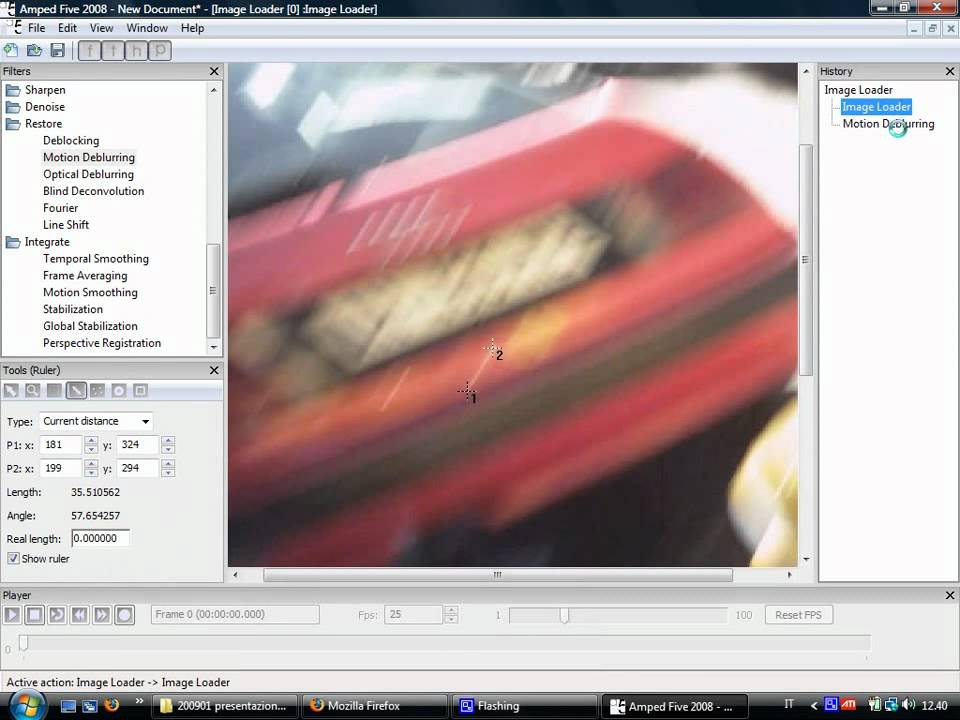 Deblurring a license plate with Amped Five
