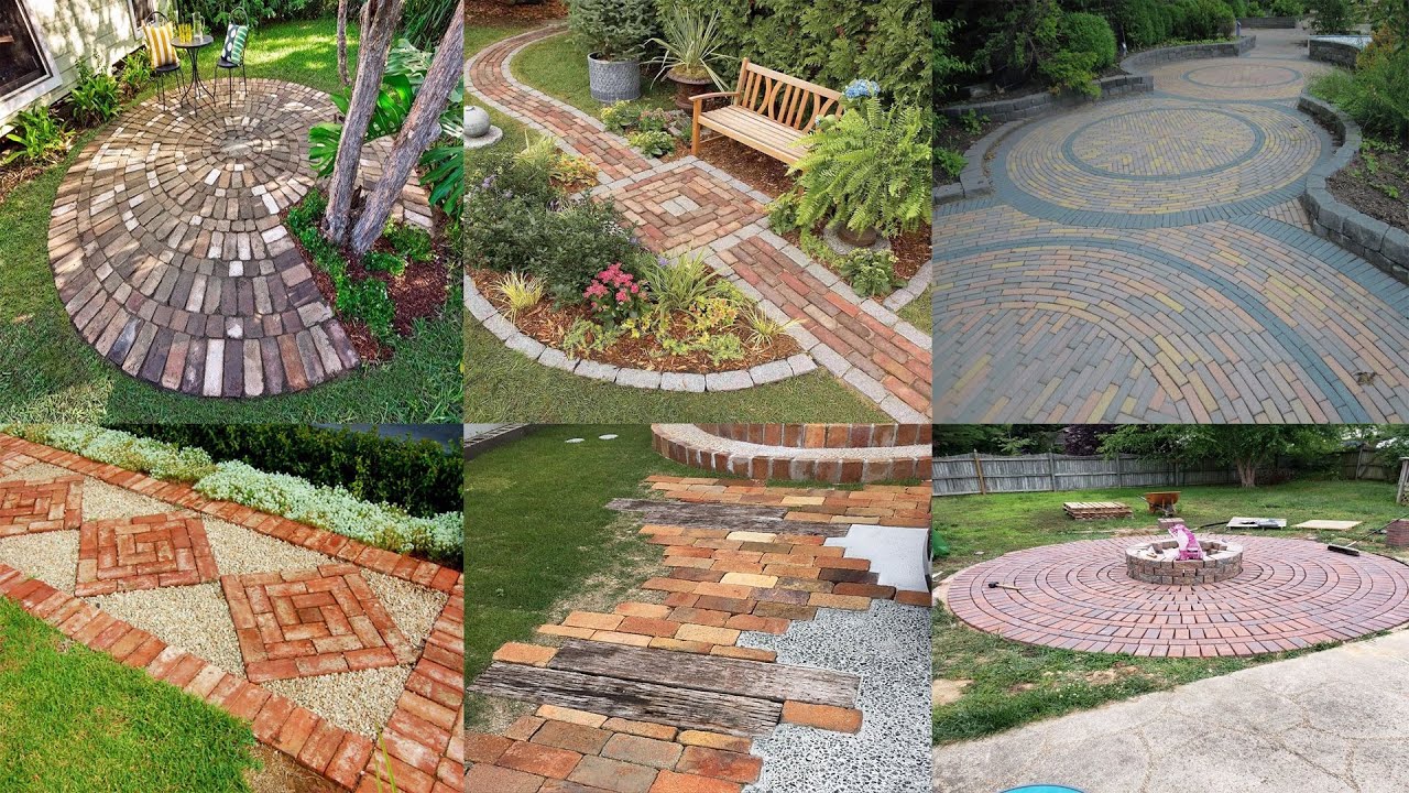 Garden ideas - 40 Ý Tưởng Xếp Gạch Lối Đi Sân Vườn Đẹp