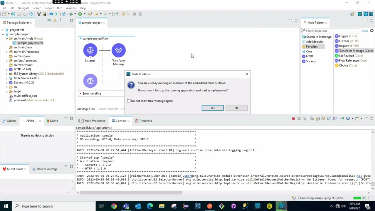 Mule project / Mule API / Mule application