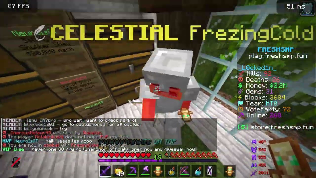 Trolling a pw - Fresh SMP Survival Realm