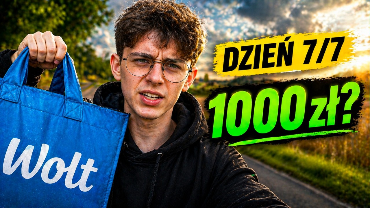 DZIEŃ 7 – FINAŁ serii! 50 zł/h na Wolcie?! Czy dobiłem do 1000 zł?