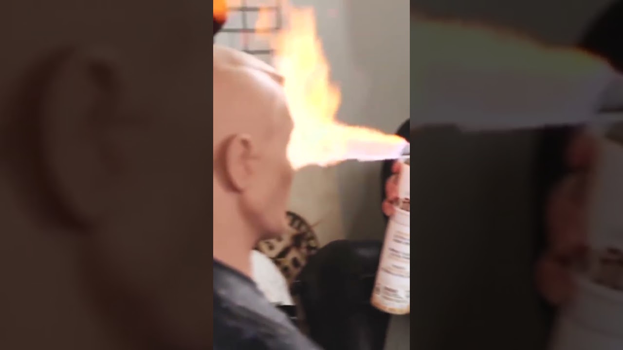 Flamethrower Hairspray... is real?