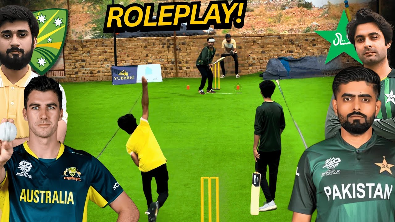 We Became Babar Azam & Pat Cummins for a Day – Backyard Cricket Roleplay Pakistan vs Australia!