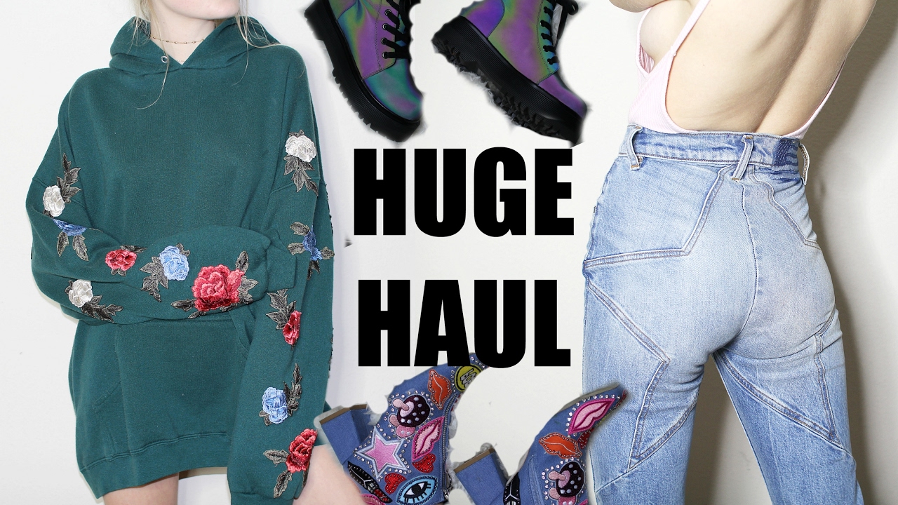 HUGE TRY ON CLOTHING HAUL + Dollskill, LF, Subdued, Free People