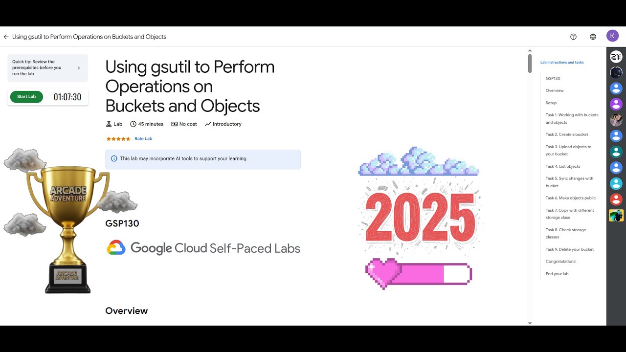 [NEW2025] Using gsutil to Perform Operations on Buckets and Objects || #qwiklabs || #GSP130