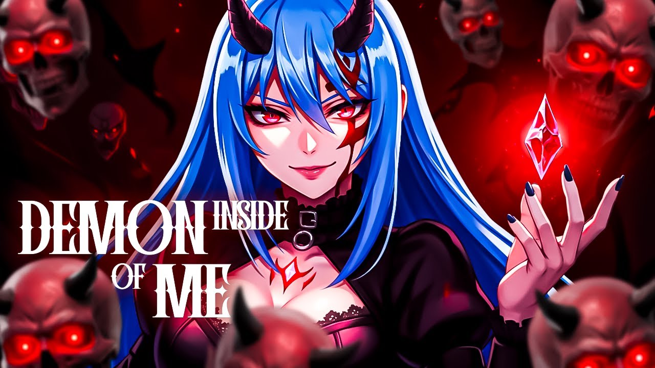 Nightcore - Demon Inside of Me | Esdeath (Hard Rock) (Lyric Video)