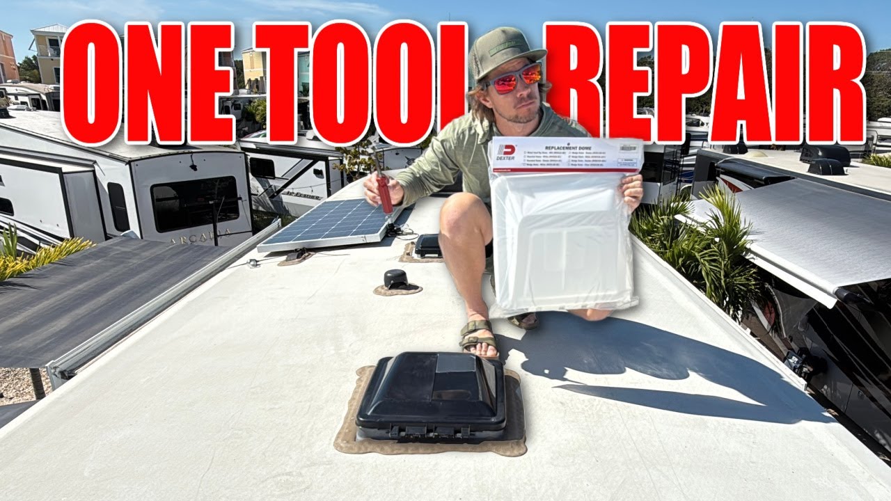 Broken RV Vent Cover - How To Repair