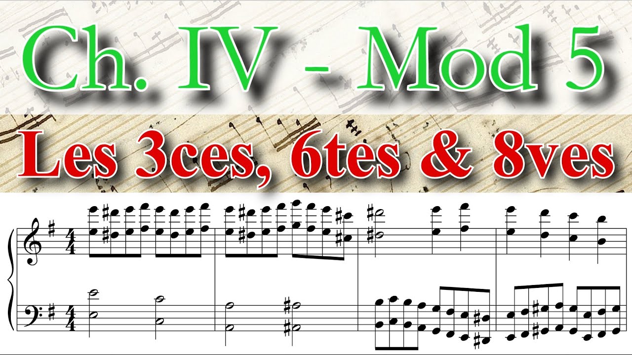[4.5] Apprendre et travailler les tierces, les sixtes et les octaves (méthode pour piano)
