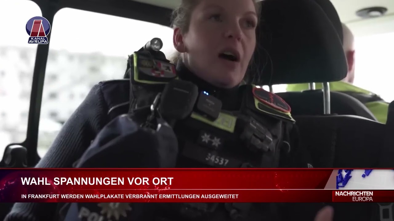 🚨 Wahlplakate In Frankfurt Angebrannt: Polizei Nimmt Zwei Verdächtige Fest