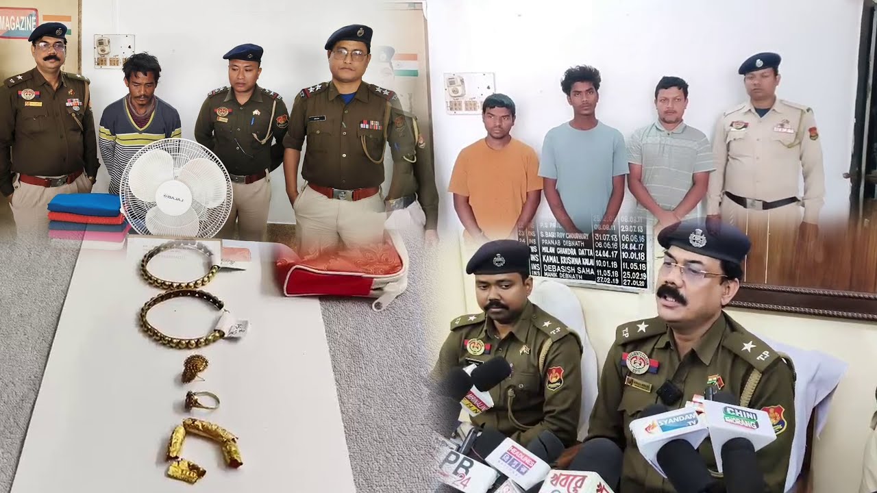 Kraksalo Khoroktham Sikok no Arrest Khlaikha East Agartala Thana ni Police