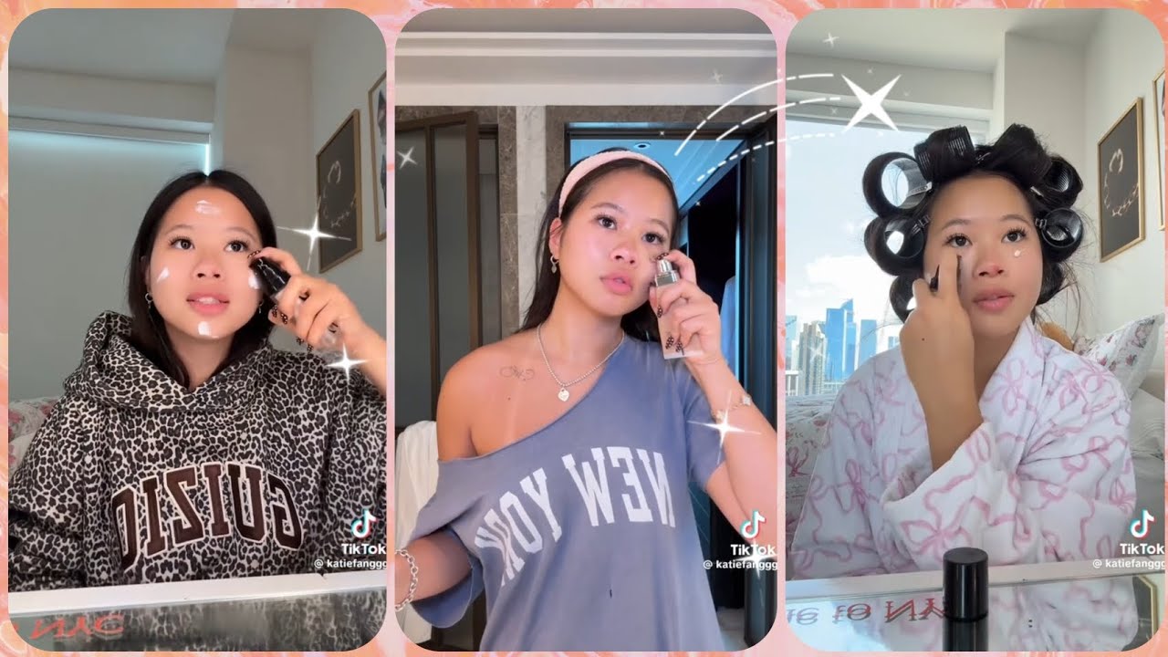 Katie fang🩷 GRWM ✨(get ready with me) _ Tiktok compilation