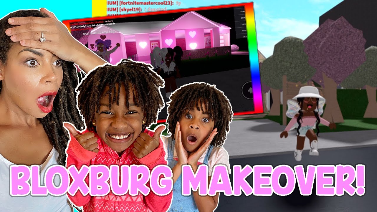 EXTREME Roblox Bloxburg Mansion Makeover in Modern PINK Kitchen! House Build