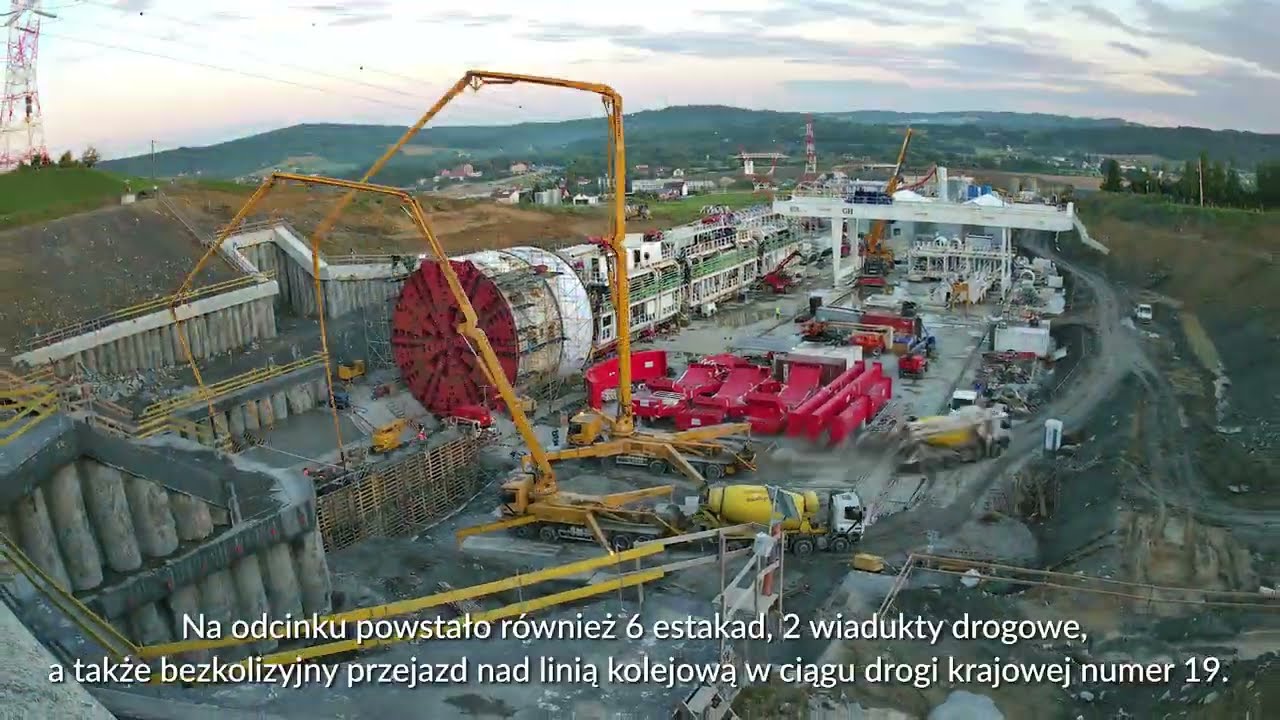 Drążenie tunelu maszyną TBM 