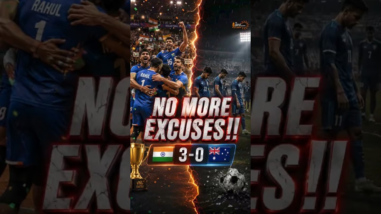 India Volleyball vs Football. No excuses just results #shorts #AVCvolleyball #indianfootball