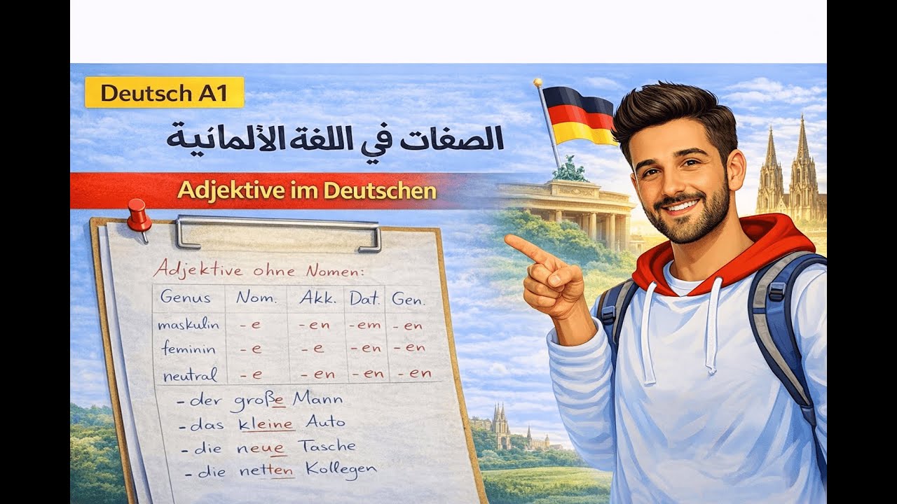 الصفات في اللغة الألمانية | Deutsch A1 – Adjektive (Grundlagen)