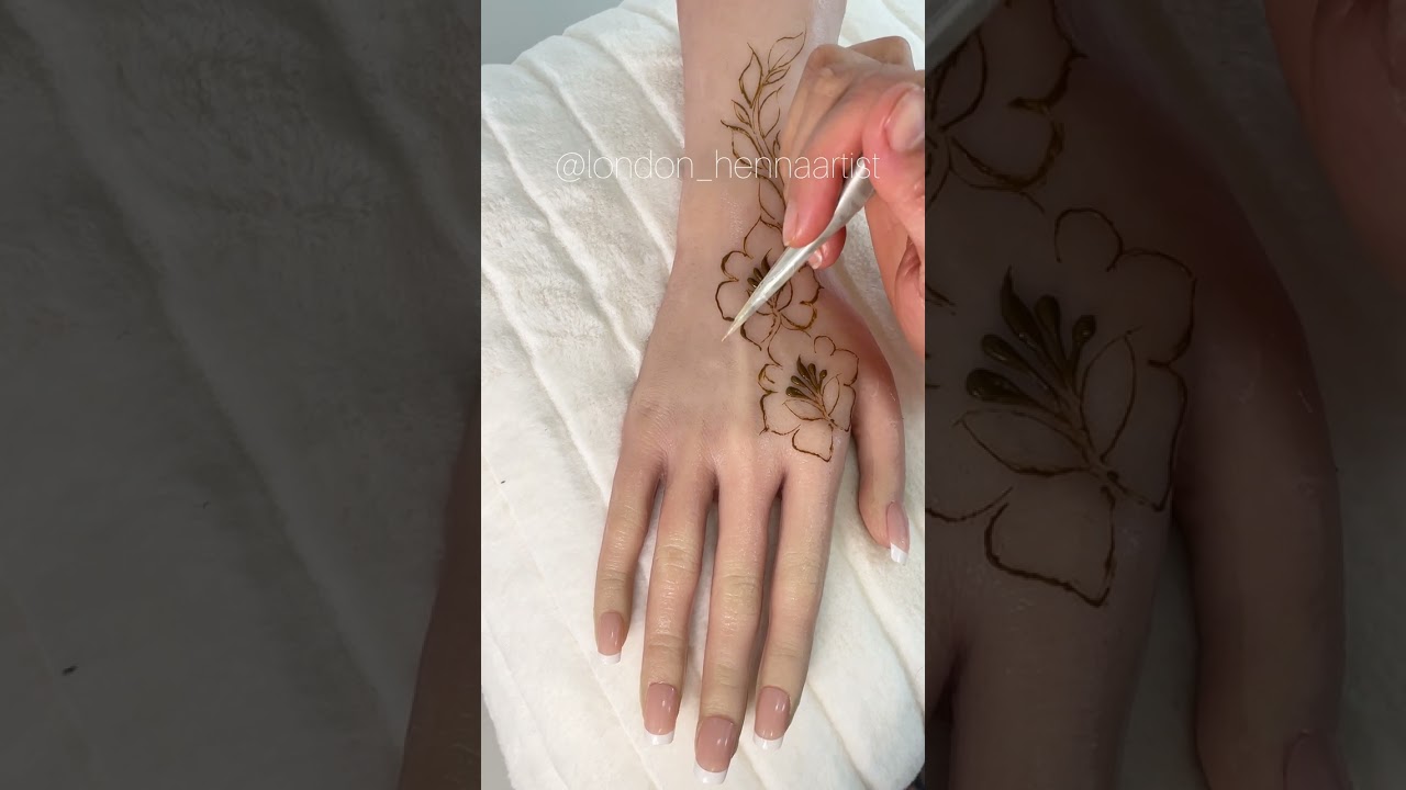 Henna easy tutorial for beginners | DIY mehndi design