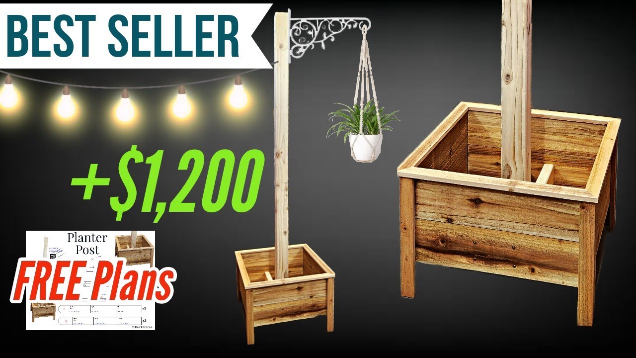 4x4 Post Planter Box! HUGE PROFIT. #makemoneywoodworking #projectsthatsell