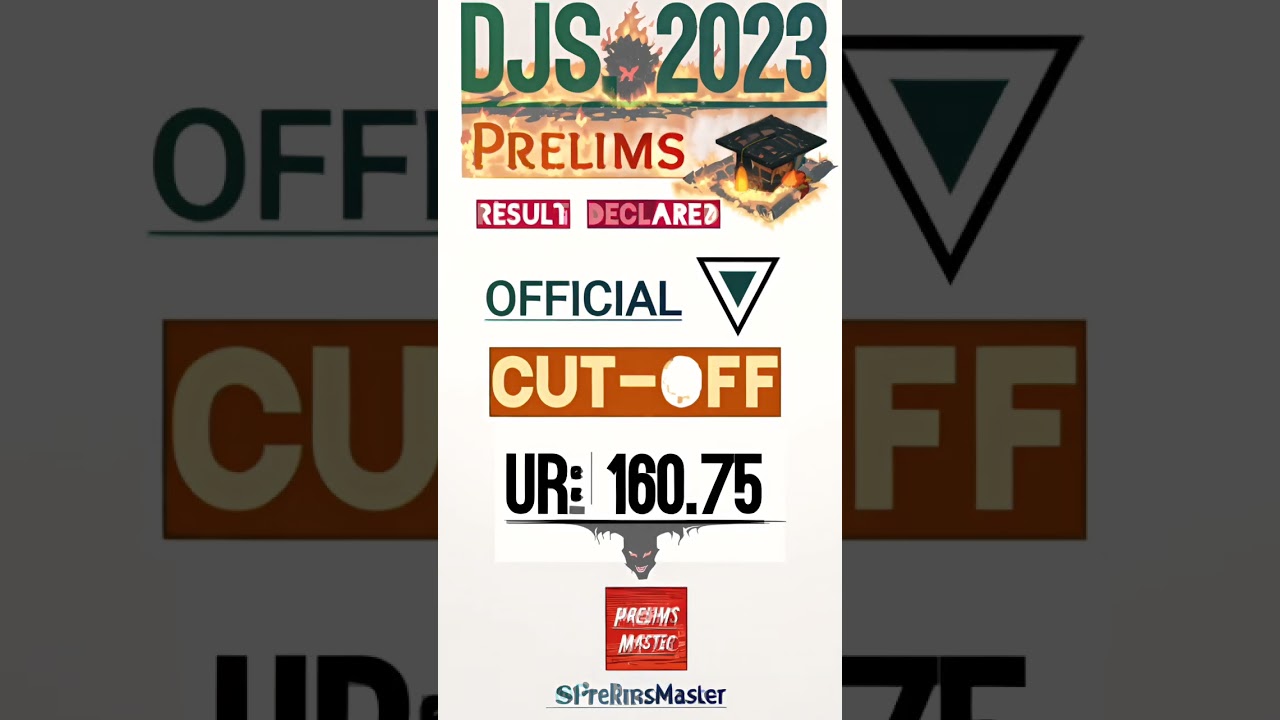 DJS, Pre, 2023 Result Declared Official CUT-OFF #djs2023 #result #delhijudiciary