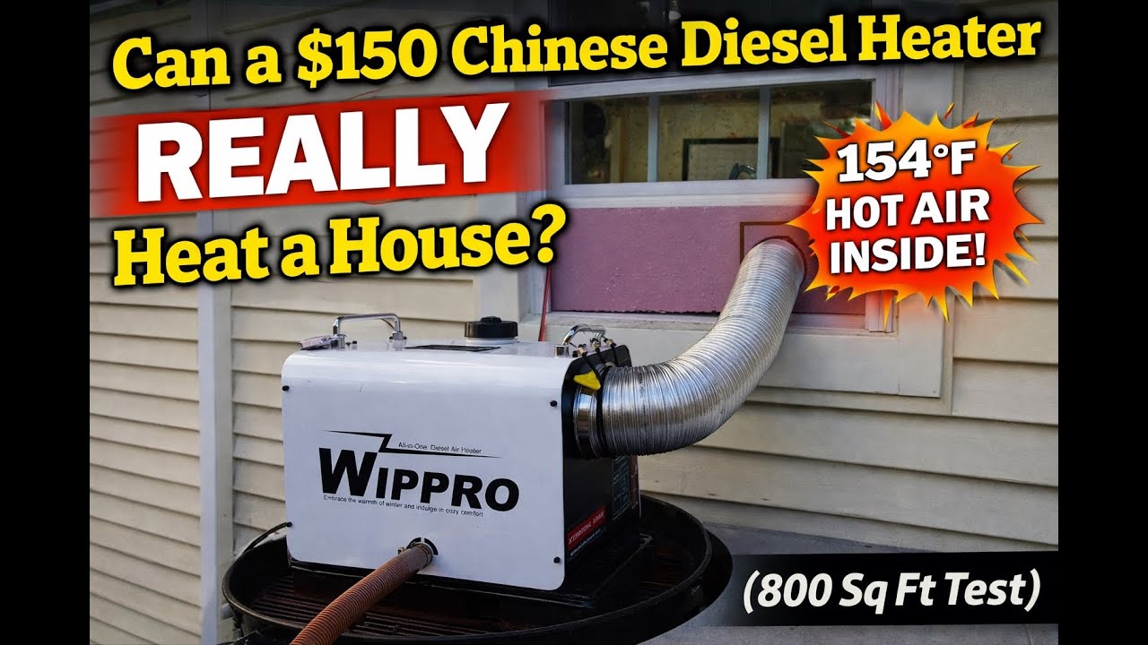 Can a Chinese Diesel Heater REALLY Heat a House? (800 Sq Ft Test)