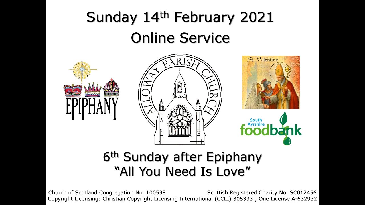 Alloway Parish Church Online Service - Sunday, 14th February 2021