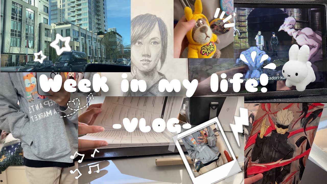Week in my life vlog! | Studying, drawing, etc.