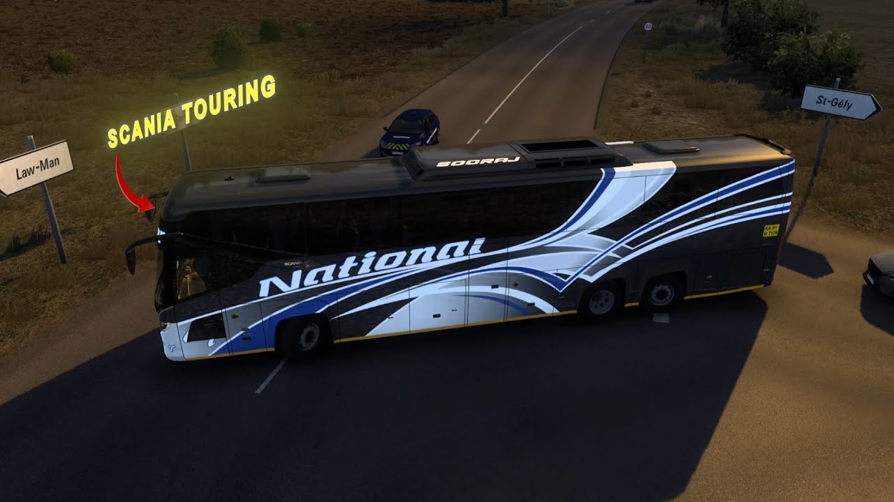 NEW SCANIA BUS IN ETS 2 | Aggressive Rash & Crazy Overtake | Euro Truck Simulator 2