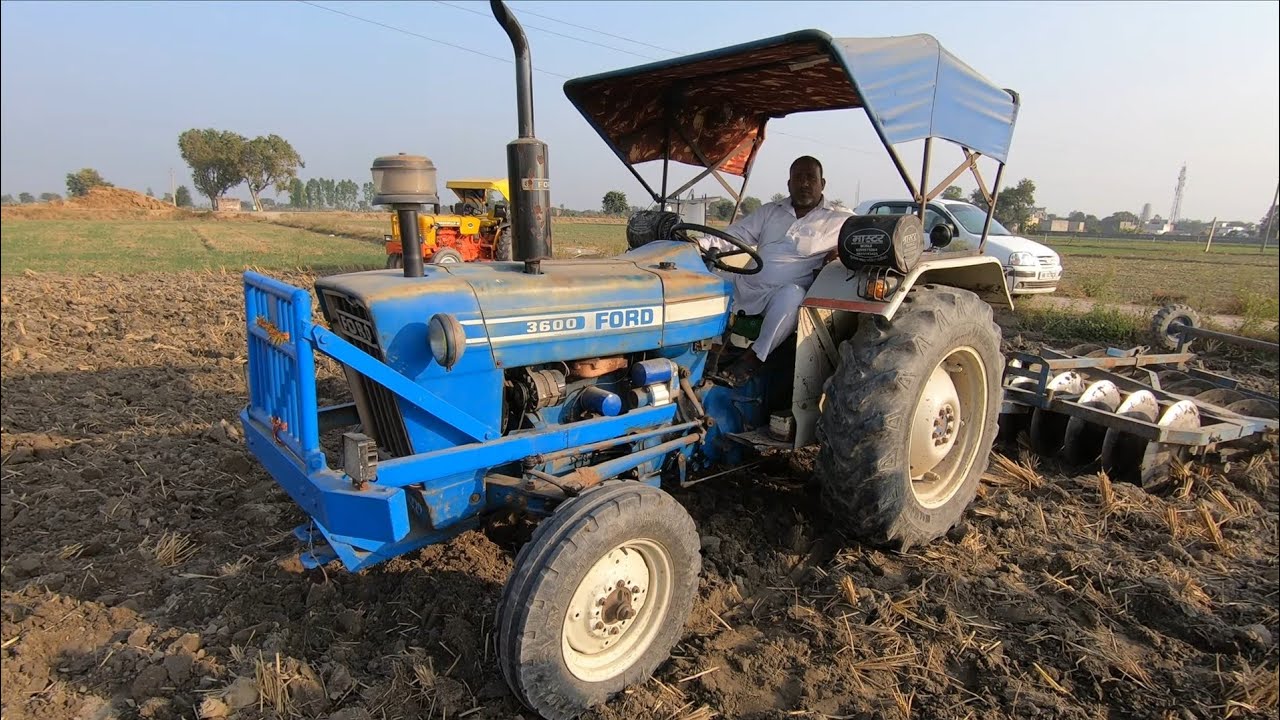 आज पता चला किसान क्यो दिवाना है इस ट्रैक्टर का Ford 3600 tractor mileage test with Harrow in Datauli