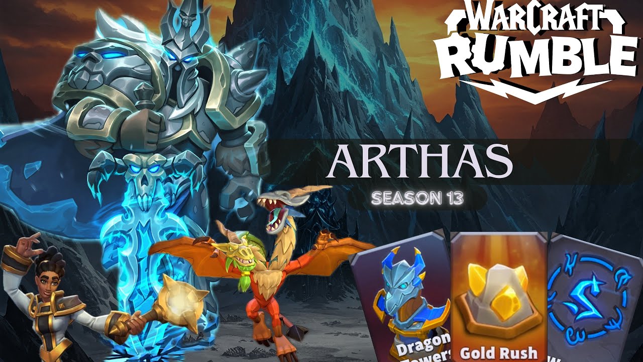 Warcraft Rumble PvP : Dominating as Arthas The Lich king in Gold Rush  | S13 Day 6