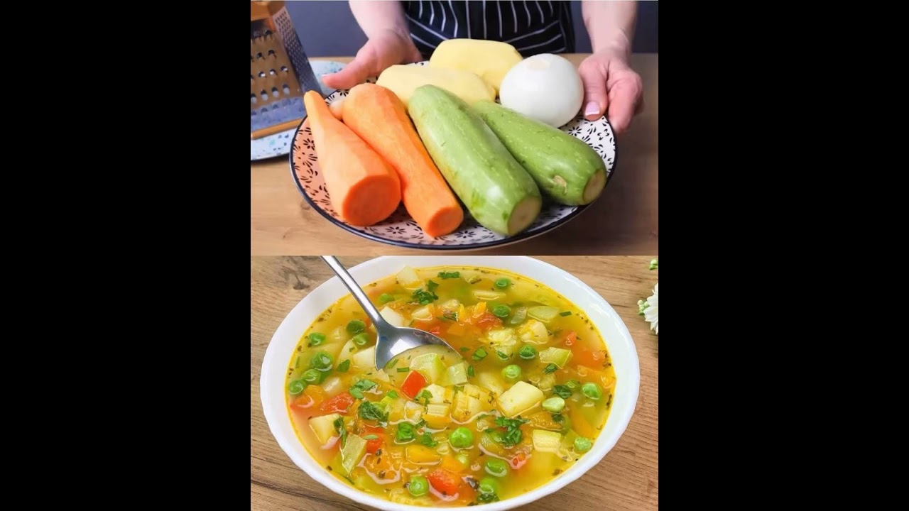 DELICIOSA SOPA VEGANA DE HORTALIZAS VERDURAS