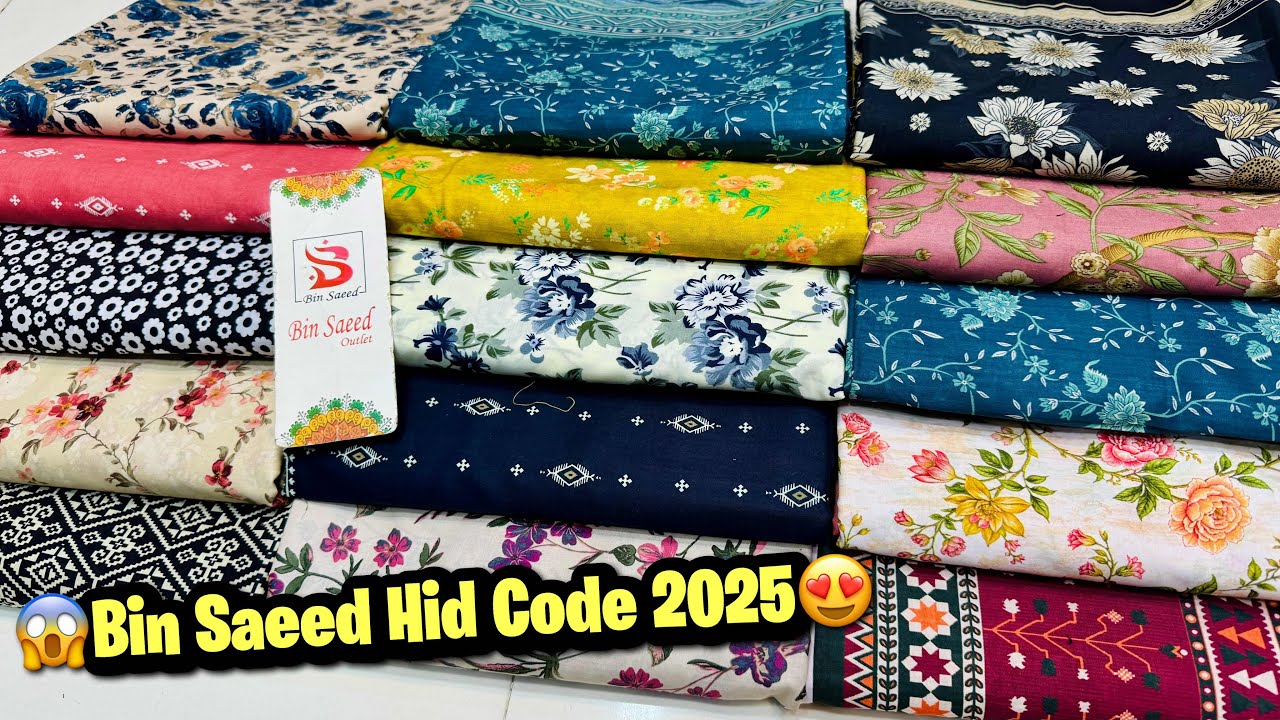 Bin Saeed New Collection 2025 | Bin Saeed New Design | Bin Saeed Wholesale 2025