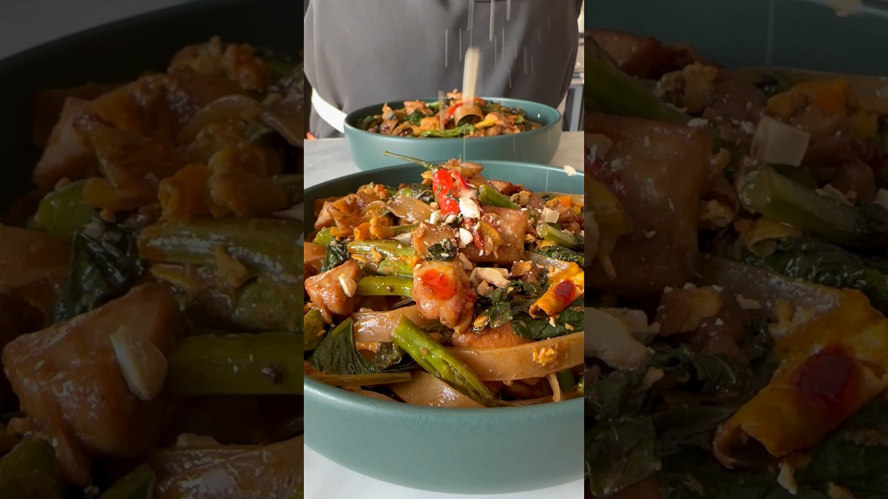 Thai Chicken Stir Fry with Rice Noodles #stirfry #stirfryrecipe