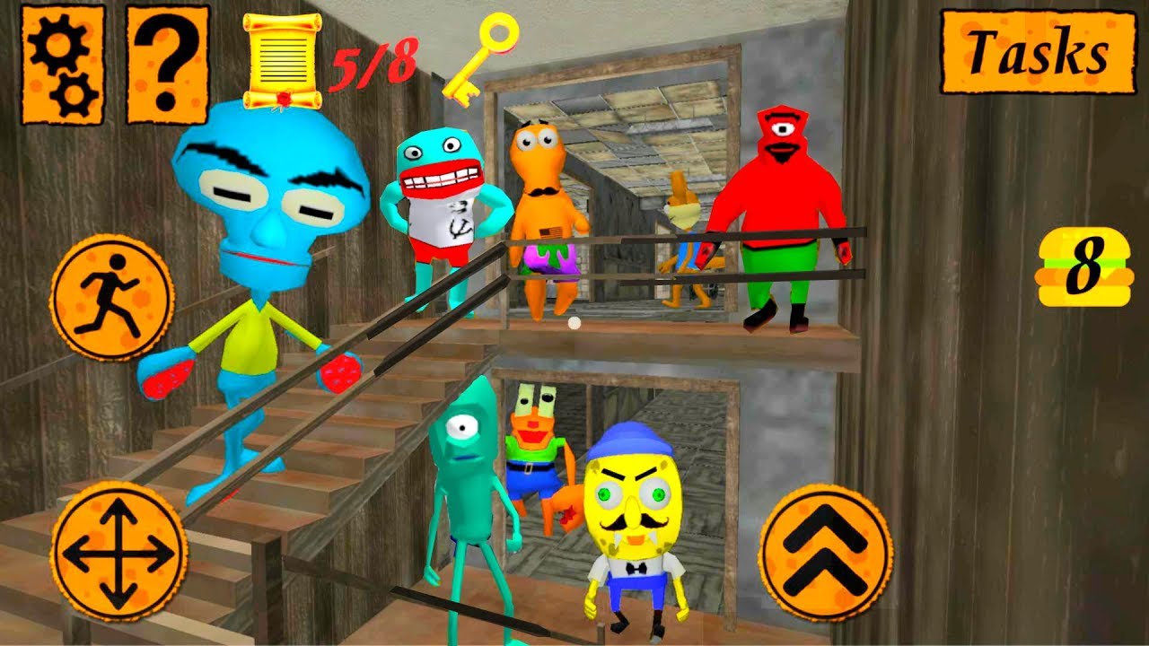 ДОБАВИЛИСЬ новые СОСЕДИ! обновленная Игра СПАНЧ боб ДЕЛАЮ КОНЦОВКУ - Sponge Neighbor's Hospital