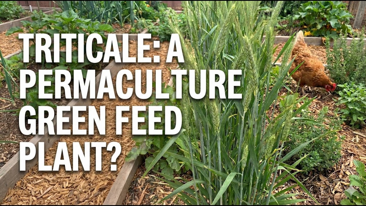 Triticale, a permaculture green feed plant?