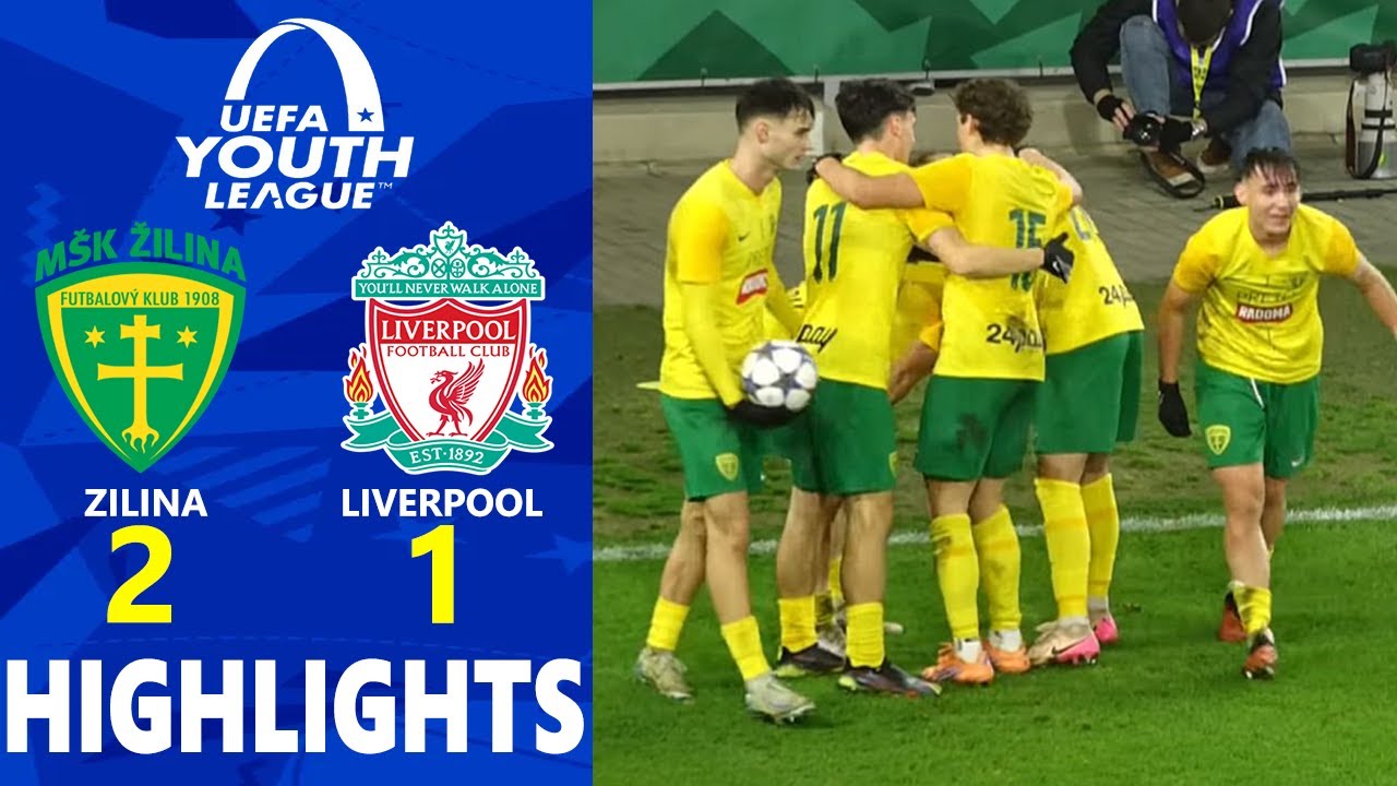 SHOCKING😲 Zilina vs Liverpool Highlights 🔥 U19 UEFA Youth League 2025/2026 Round of 32