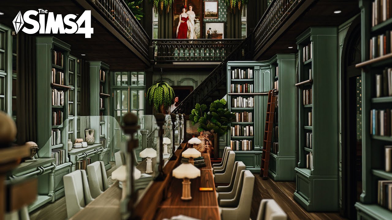 Willow Creek Library ♥ The Sims 4: Speed Build // CC
