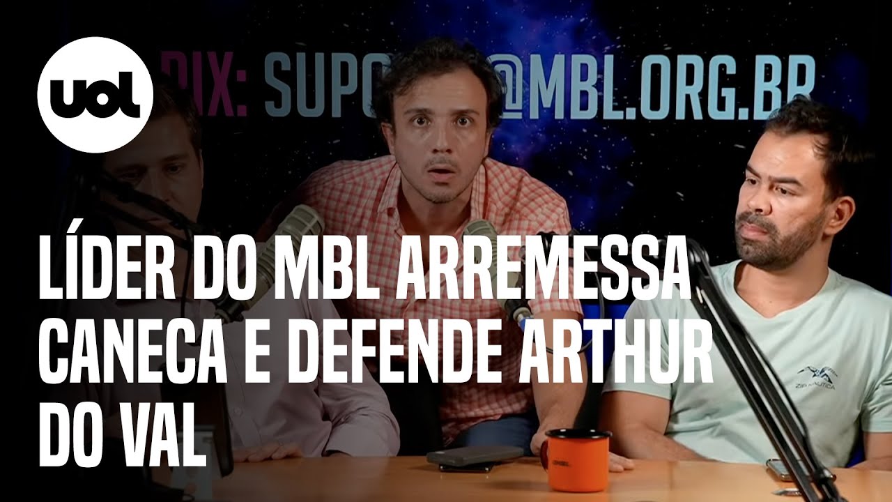 L&iacute;der do MBL se revolta com possibilidade de cassa&ccedil;&atilde;o de Arthur do Val e arremessa caneca