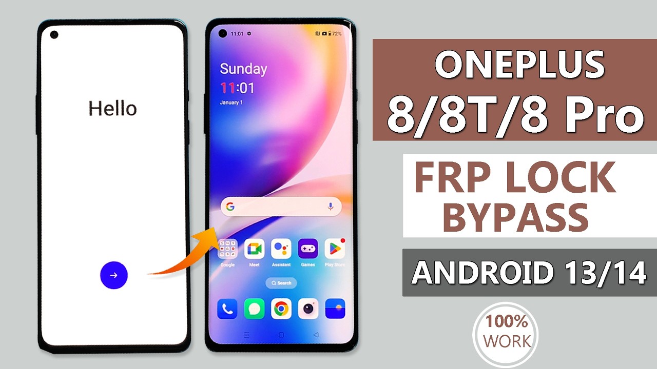 OnePlus 8/8T/8 Pro Frp Bypass/Forget Google Account Lock | Android 13/14 | Without PC | Easy Method✅
