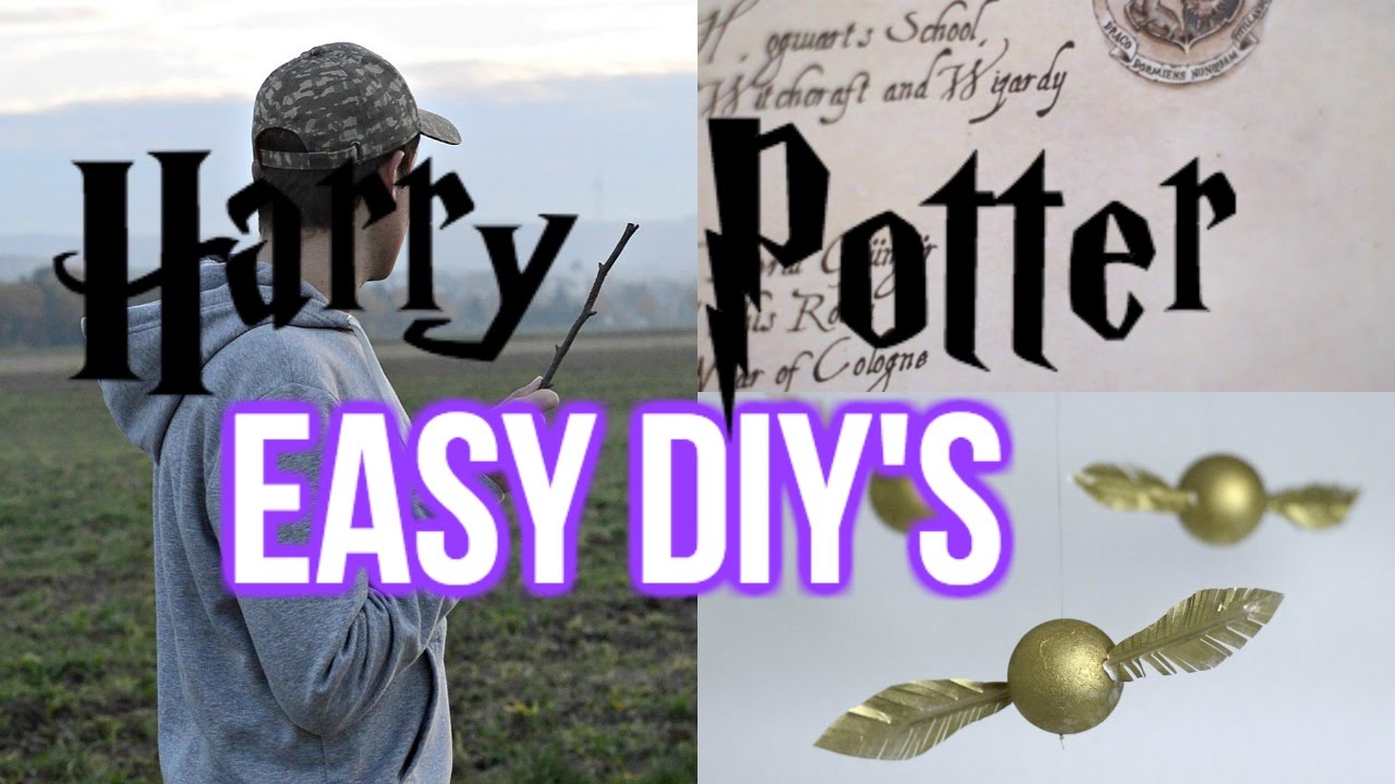 Harry Potter DECOR DIY'S  - Einfache Ideen #Potterweek