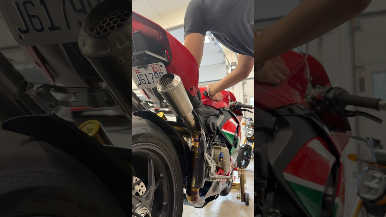 INSTALLING TANK GRIPS ON RARE DUCATI PANIGALE V2 #ducati #panigale #v2 #modded #tuned #motorcycle