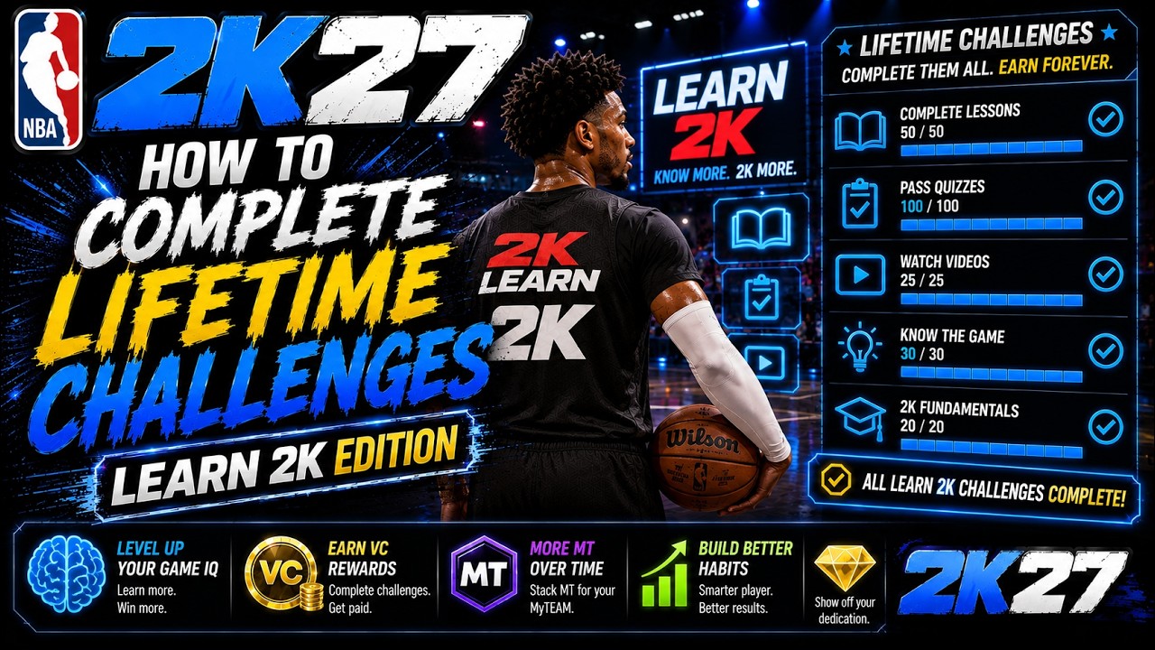КАК ВЫПОЛНИТЬ ВСЕ ПОЖИЗНЕННЫЕ ИСПЫТАНИЯ: LEARN 2K В NBA 2K27