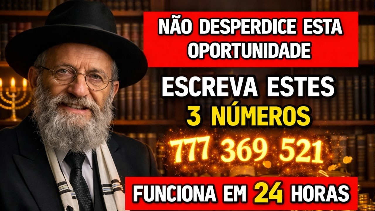 Escreva estes 3 NÚMEROS na sua carteira: o Código Judaico do Dinheiro que funciona em 24 horas