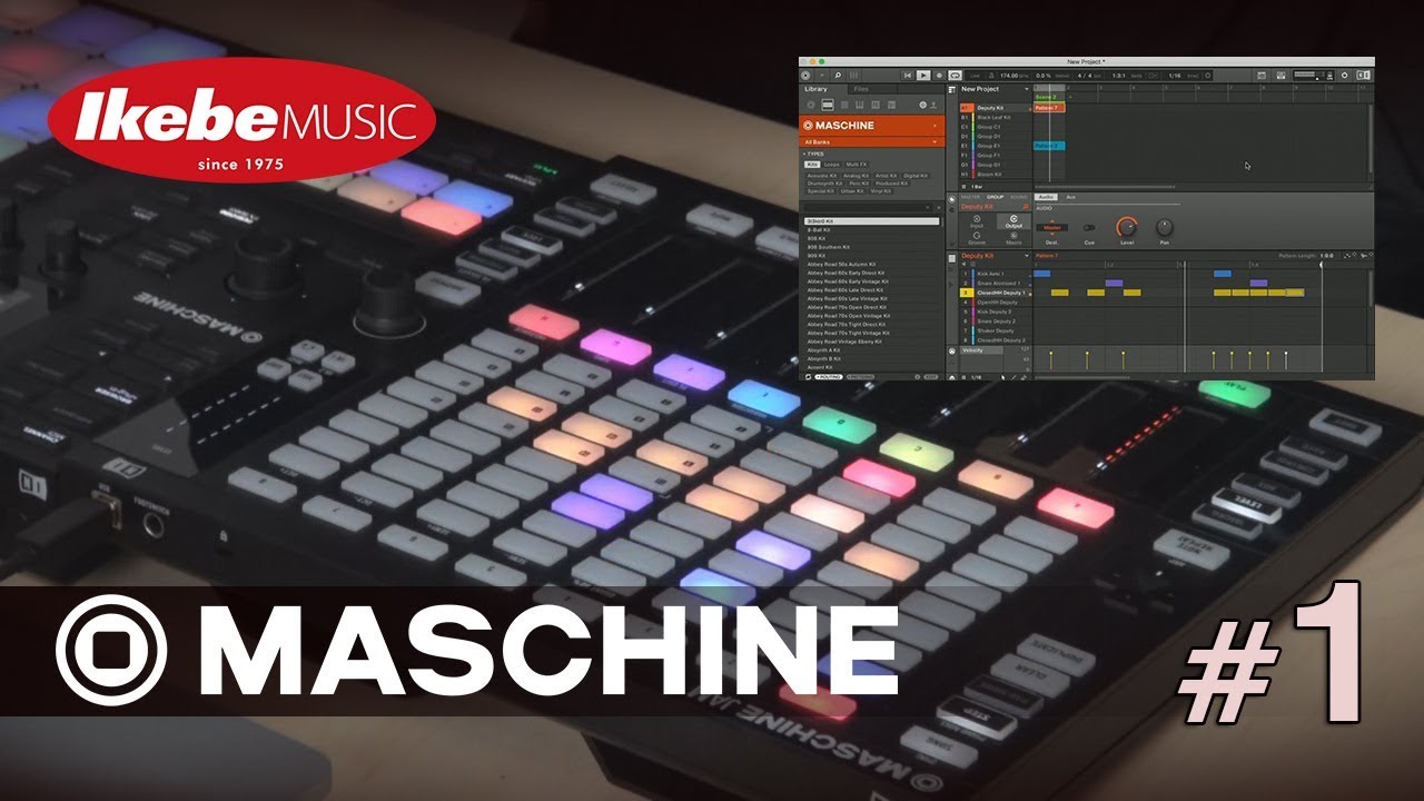 【Native Instruments】MASCHINE JAM + MK3 #1 トラック・メイキング解説 Drum編【DJ機器専門店 パワーDJ's 渋谷】