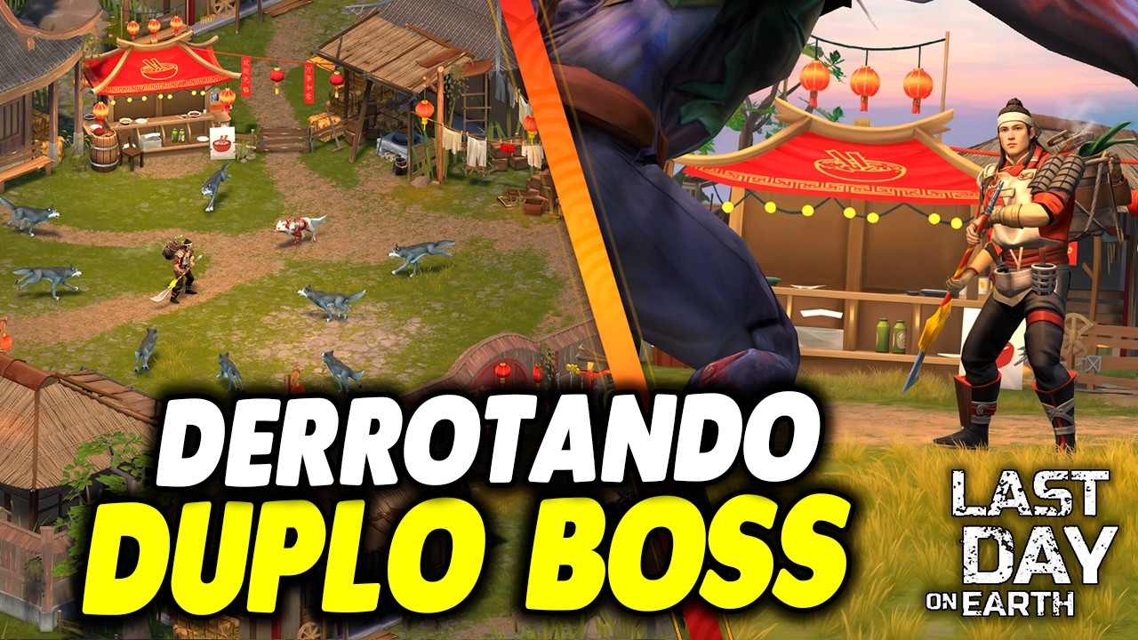 DERROTANDO DUPLO BOSS DA ATUALIZAÇÃO 1.45.0 - Last Day On Earth