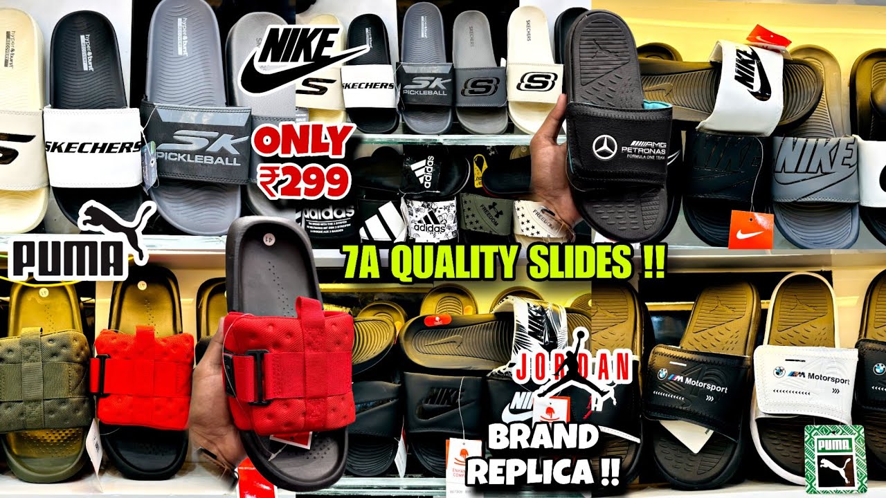  Articles 😱| First Copy Flip Flops & Slides Just ₹299 | Branded MasterCopy Shoes In Mumbai