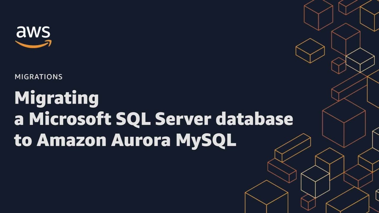Migrating a Microsoft SQL Server database to Amazon Aurora MySQL | Amazon Web Services