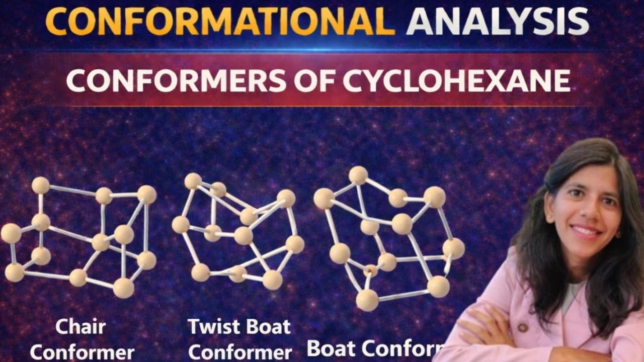 STEREOCHEMISTRY || part-09|| Conformers of Cyclohexane | Chair, Boat, Twist Boat & Half Chair