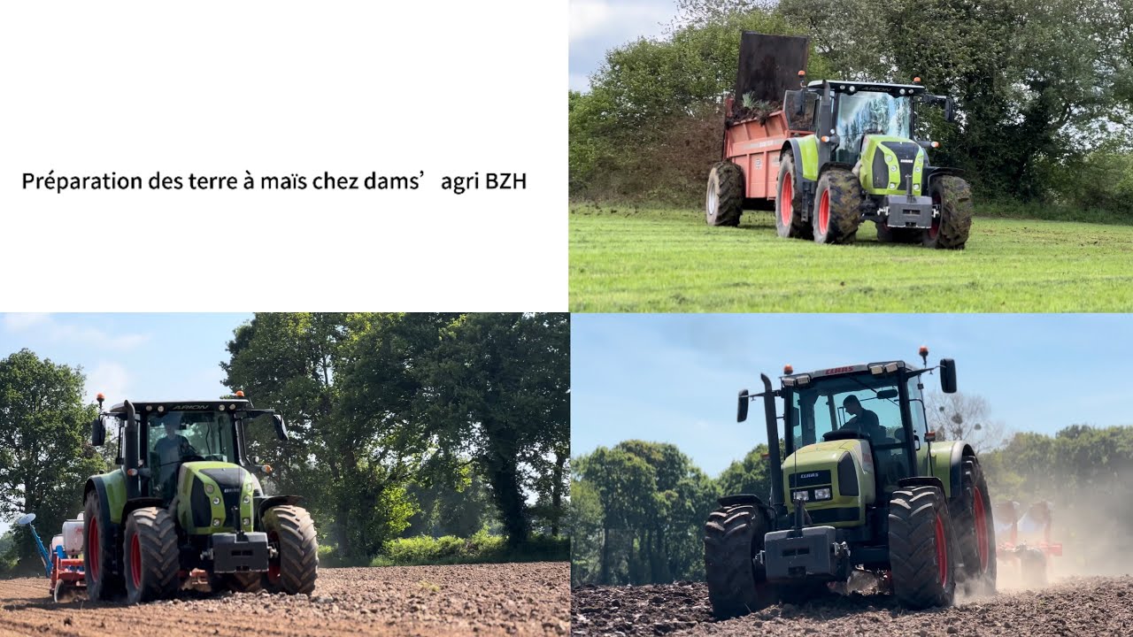 Préparation des terre à maïs 🌽 chez dams’agriBZH